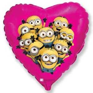 Сердце, Миньоны, Фуше, 46см Сердце, Миньоны, Фуше, 46см