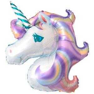 Фигура, Голова Единорога, Фиолетовый, 112 см Фигура, Голова Единорога, Фиолетовый, 112 см